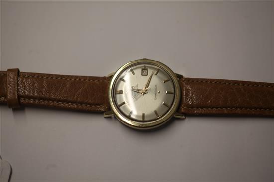 A gentlemans mid 1960s steel and gold plated Omega Seamaster Constellation automatic wrist watch,